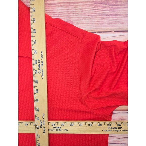 Tiger Woods Collection Nike Red Polo Shirt Large Dri-Fit - Picture 8 of 8